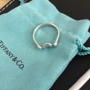 Tiffany & Co. Sterling Silver Peretti Bean Ring